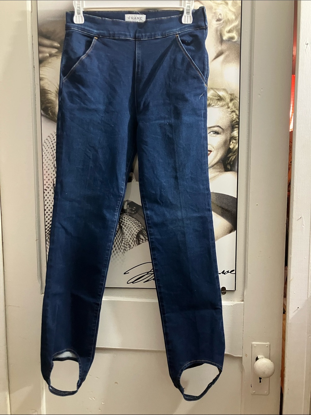 Frame Denim Navy Skinny Jeans